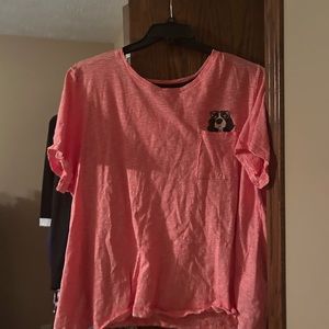 red striped shirt w/ puppy dog detail